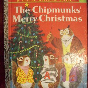 The Chipmunk's Merry Christmas - A Little Golden Book- 1954